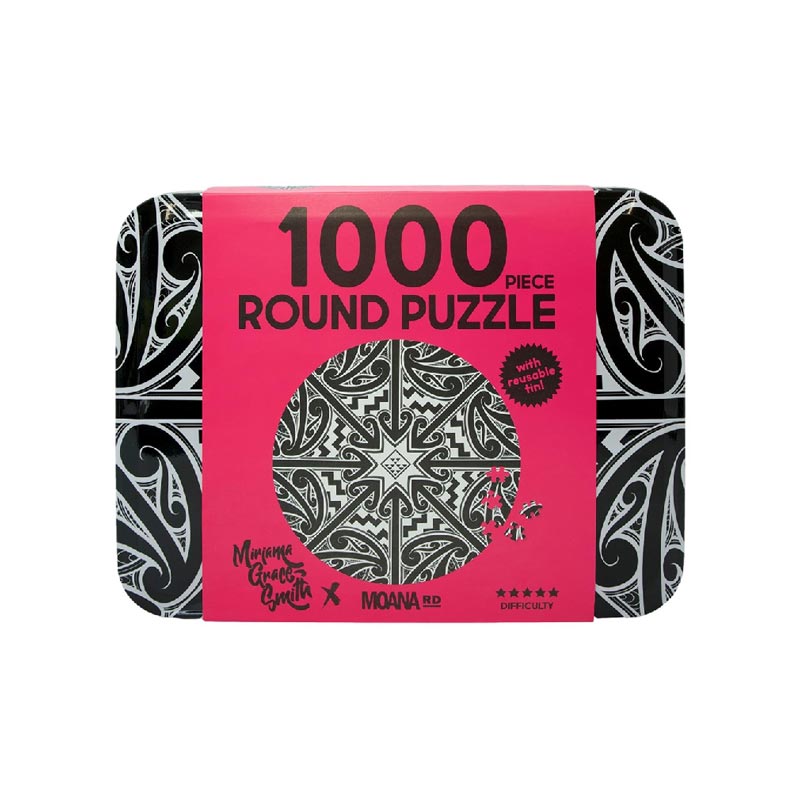 Miriama Grace-Smith Round Jigsaw Puzzle (1000pc)