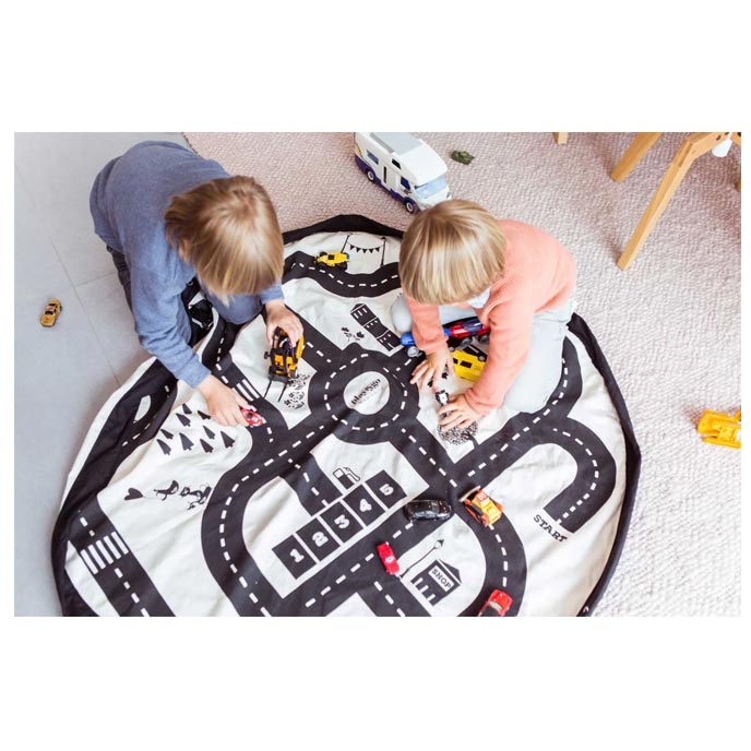 Play & Go Roadmap Thunderbolt Storage Bag & Play Mat - Large | Koop.co.nz