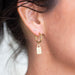 Antler Gold Locket Huggie Earrings | Koop.co.nz