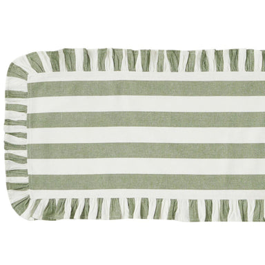 Assemble Orla Cotton Table Runner - Olive/Ivory | Koop.co.nz