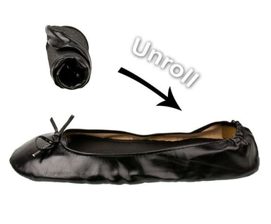 AfterSoles Roll-up Ballet Shoes - Black | Koop.co.nz