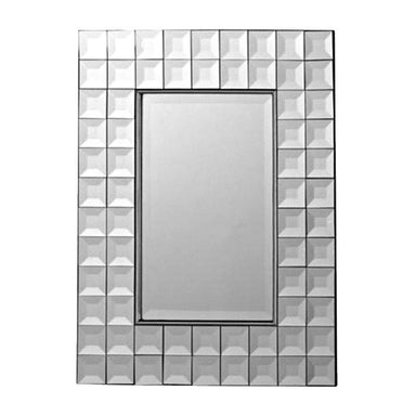 Wall Mirror Bevel Rectangle Tiled Wall Mirror (72cm) *SECONDS | Koop.co.nz
