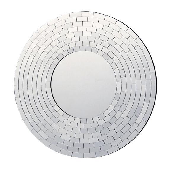 Wall Mirror Fusion Round Tiled Wall Mirror (60cm) | Koop.co.nz