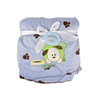 Snugly Baby Fleece Blanket - Blue Dog | Koop.co.nz