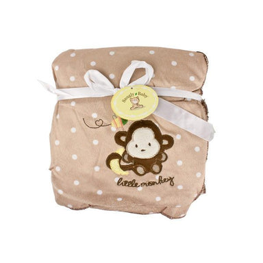 Snugly Baby Fleece Blanket - Brown Monkey | Koop.co.nz