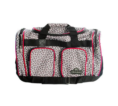 Dejuno Cheetah Duffle Bag - Red Piping | Koop.co.nz