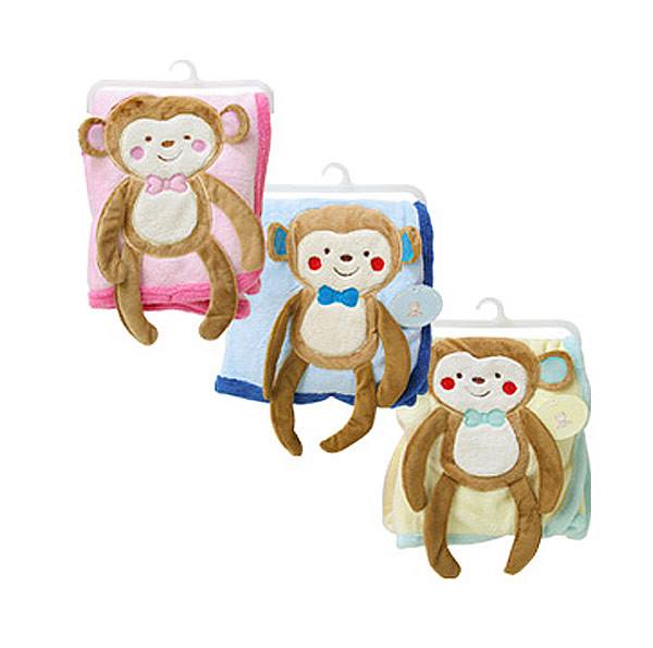 Snugly Baby Monkey Blanket | Koop.co.nz