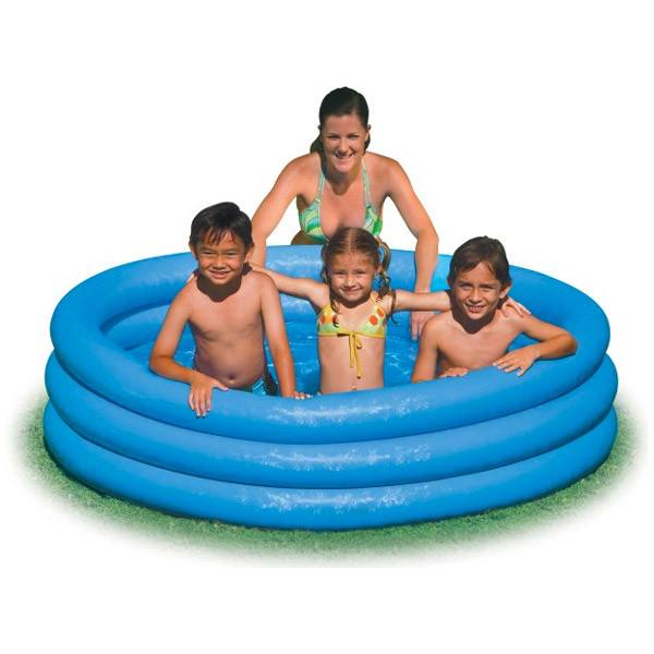 Intex Inflatable Crystal Blue Ring Pool (1.47m) | Koop.co.nz