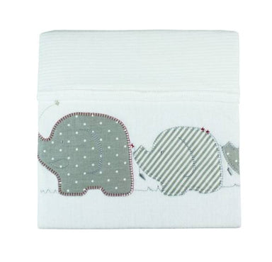 Bubba Blue Velour Cuddle Blanket - Petit Elephant | Koop.co.nz