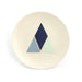 Cloud Nine Creative Art Plate - Cream Triangle (19cm) | Koop.co.nz