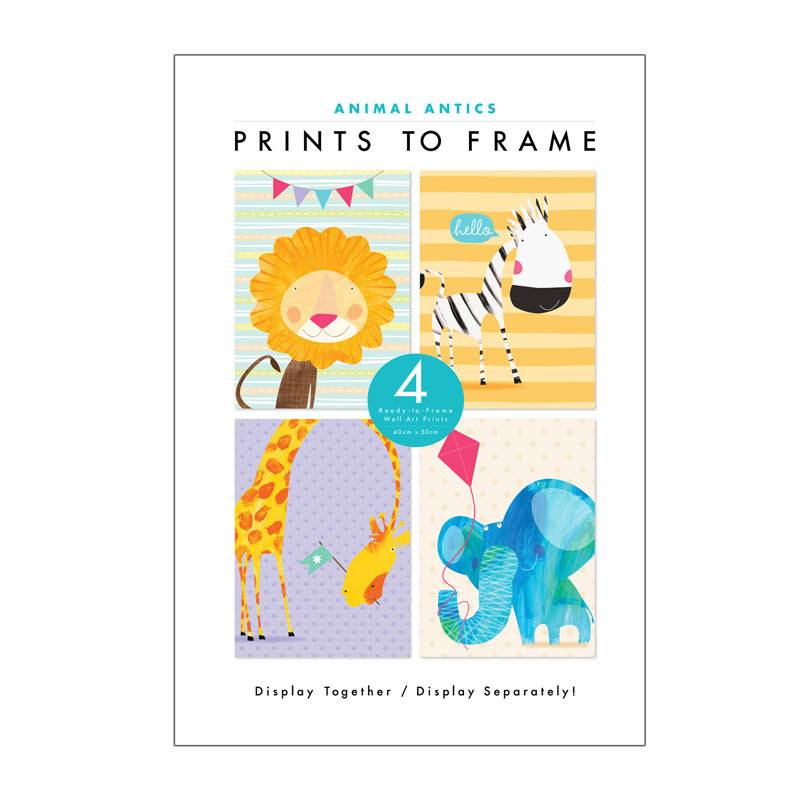 Prints to Frame Animal Antics Prints (4 prints) | Koop.co.nz