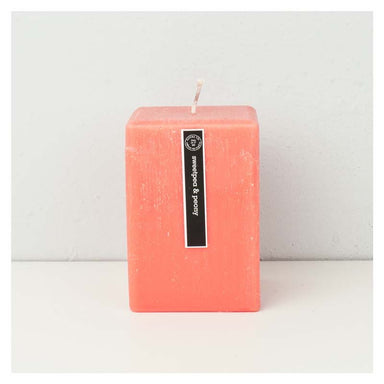 Notre Vie Couleur Couture Square Pillar Candle - Sweetpea & Peony | Koop.co.nz