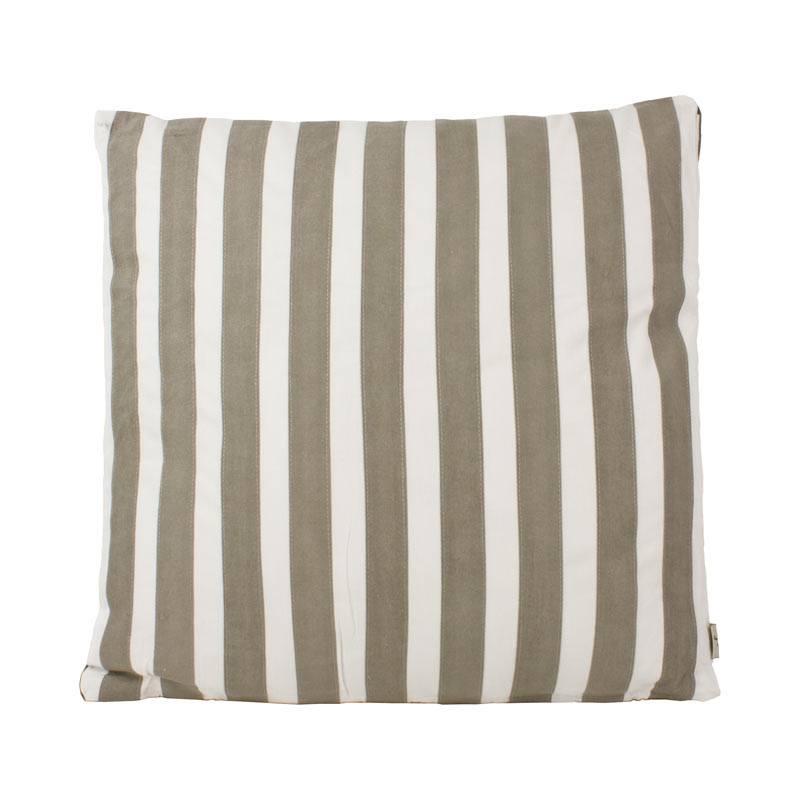 The Good Housewife Stripe Cushion - Flint Grey (45cm) | Koop.co.nz