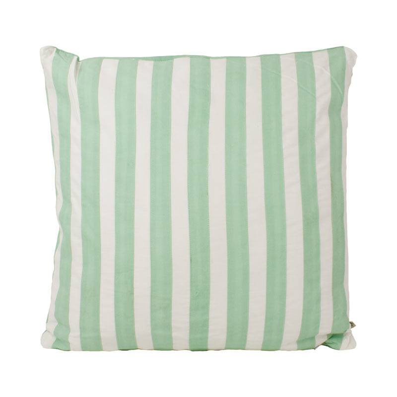 The Good Housewife Stripe Cushion - Silt Green *SECONDS | Koop.co.nz