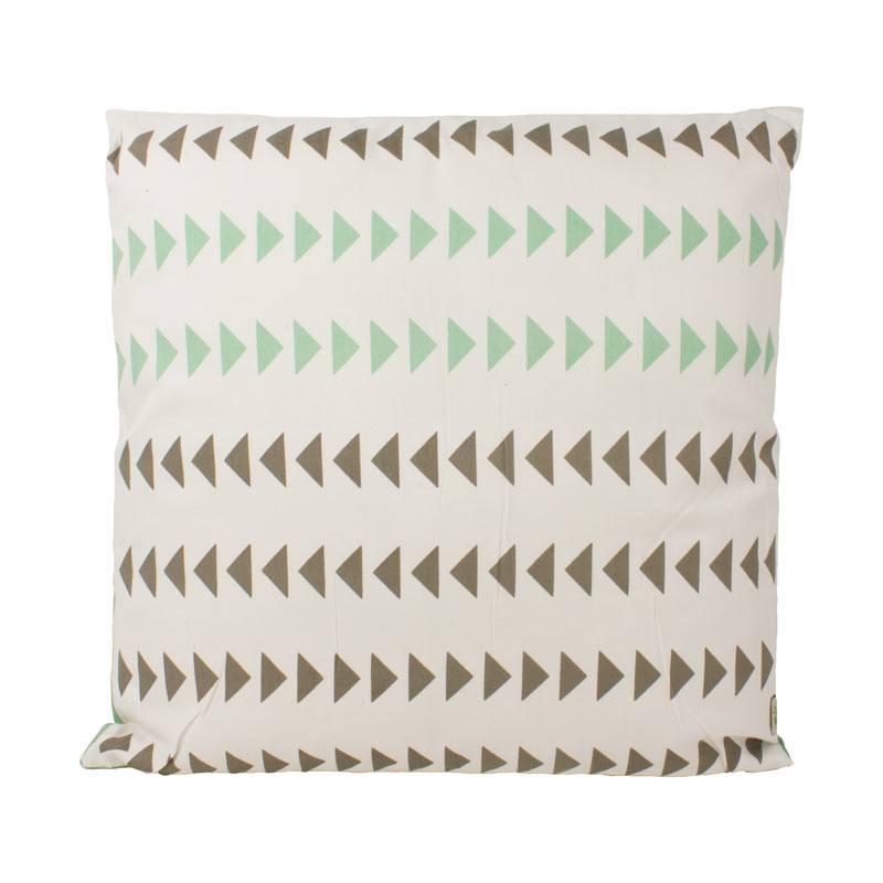 The Good Housewife Arrow Cushion - Silt Green (45cm) | Koop.co.nz