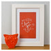 Cenario A4 Print - Love You (Orange) | Koop.co.nz