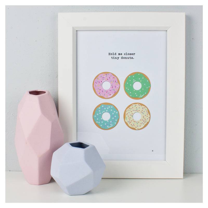 Pint Size Tiny Donuts Wall Print | Koop.co.nz