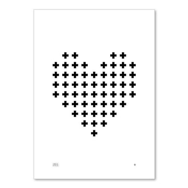Dekor Studio Print (A4) - Cross My Heart | Koop.co.nz