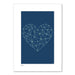 Dekor Studio Print (A4) - Heart Strings Blue | Koop.co.nz