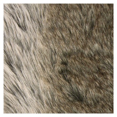 Le Forge Faux Fur Cushion Grey Stripe (45cm) | Koop.co.nz
