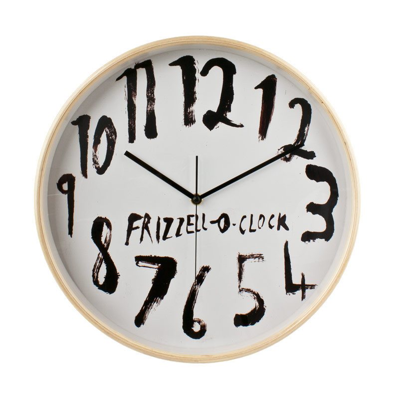 Dick Frizzell Clock White (32cm) - Wall Clocks NZ | KOOP | — Koop