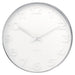 Karlsson Mr White Numbers Clock – Silver (51cm) | Koop.co.nz