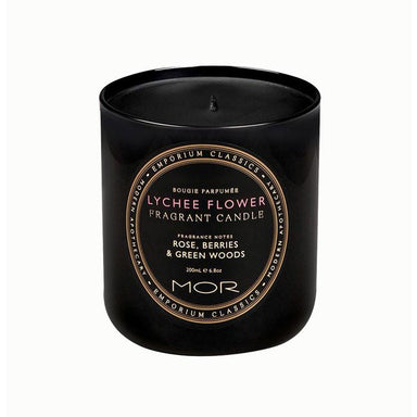 MOR Boutique Fragrant Black Soy Candle - Lychee Flower | Koop.co.nz