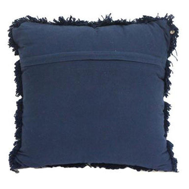 Stoneleigh & Roberson Shaggy Blue Cushion (45cm) | Koop.co.nz