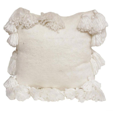 Stoneleigh & Roberson White Bell Tassel Cushion (50cm) | Koop.co.nz