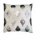 Le Forge Ivory Velvet Diamond Cushion (50cm) | Koop.co.nz