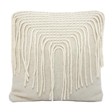 Stoneleigh & Roberson Sky Woven Woolen Tassel Cushion (45cm) | Koop.co.nz