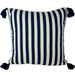 Craft Studio Breton Navy Stripe Tassel Cushion (50cm) | Koop.co.nz