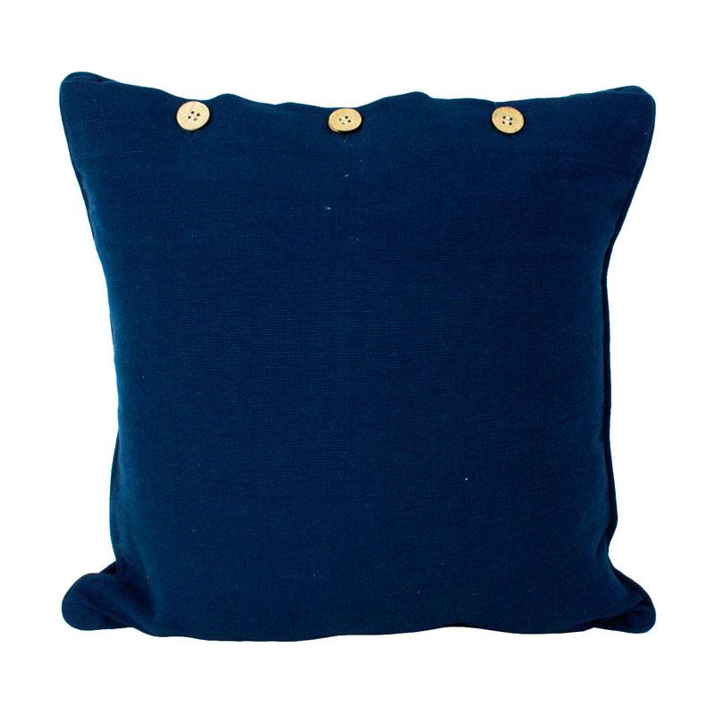 Craft Studio Solid Cushion - Navy (40cm) | Koop.co.nz