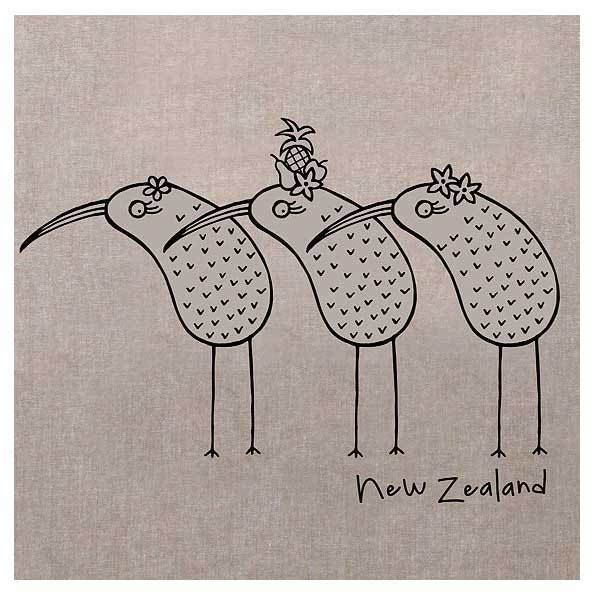 Karen Design NZ Kiwis Tea Towel | Koop.co.nz