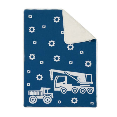 Linens & More Truck Sherpa Baby Blanket | Koop.co.nz