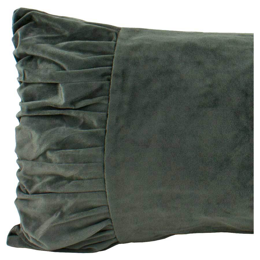 Macey & Moore Luxe Velvet Bow Cushion Cover – Charcoal | Koop.co.nz