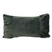 Macey & Moore Luxe Velvet Bow Cushion Cover – Charcoal | Koop.co.nz