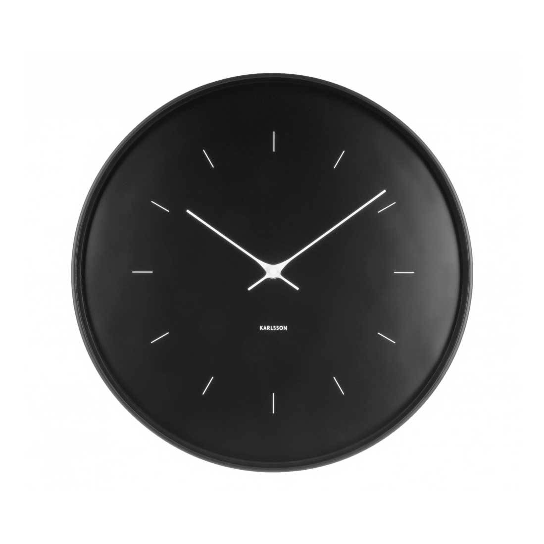 Karlsson Butterfly Hands Clock – Black (27cm) | Koop.co.nz