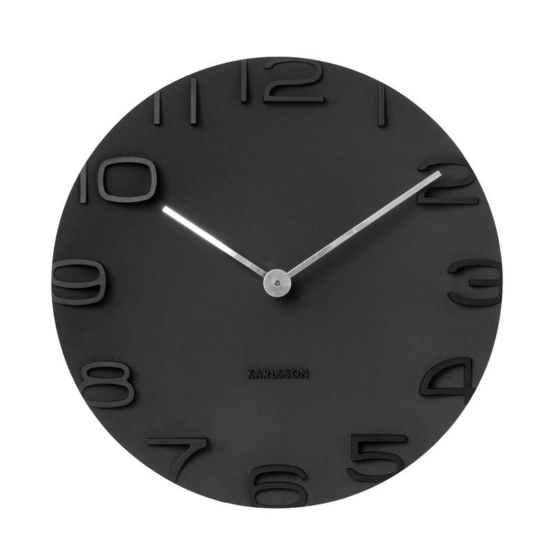 Karlsson On The Edge Wall Clock Black (42cm) Karlsson Wall Clocks NZ