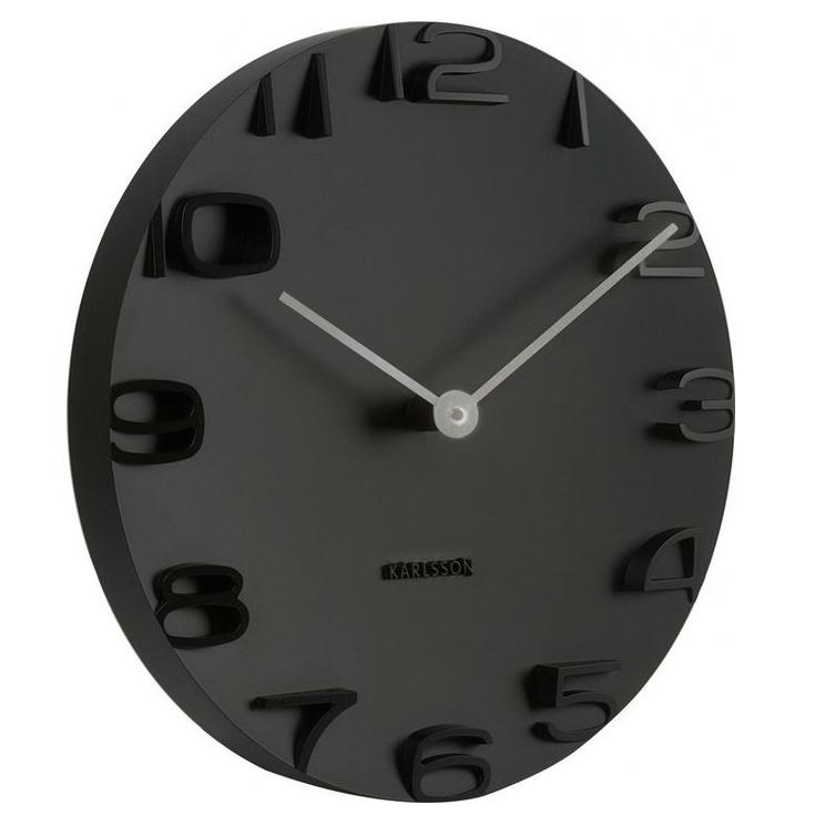 Karlsson On The Edge Wall Clock - Black (42cm) | Koop.co.nz