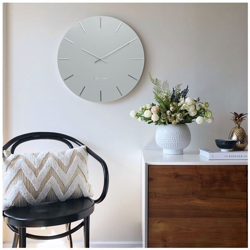 One Six Eight Light Grey Luca Clock (40cm) | Koop.co.nz