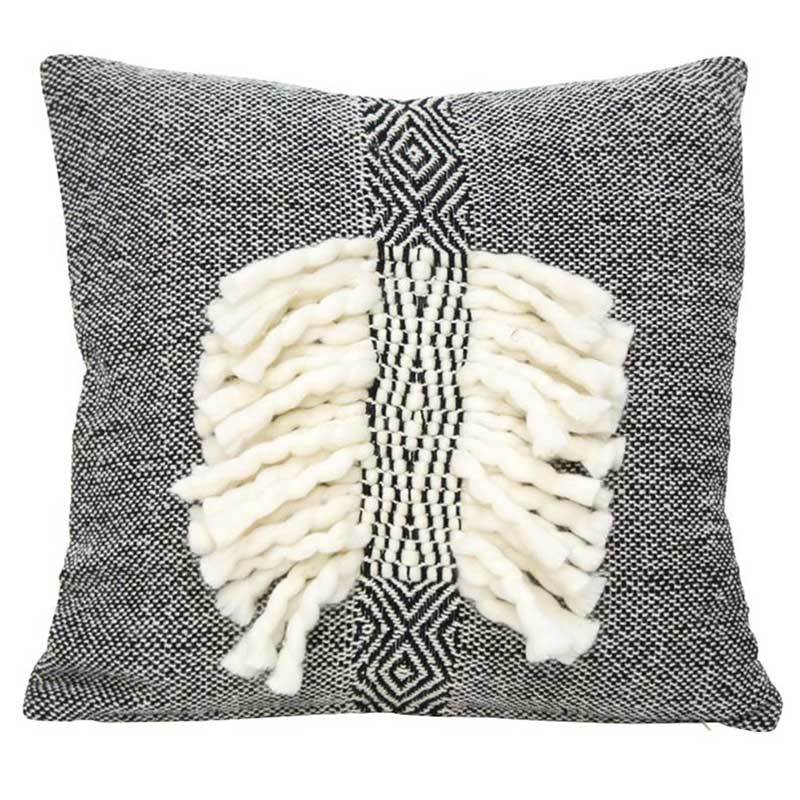 Banyan Home Black Zara Cushion (55cm) | Koop.co.nz