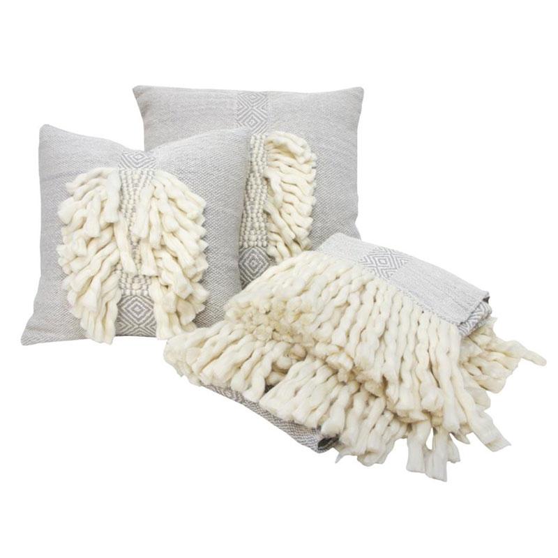 Banyan Home Grey Zara Cushion (45cm) | Koop.co.nz