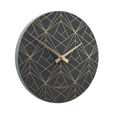 London Clock Company Fragment Wall Clock – Charcoal (30cm) | Koop.co.nz