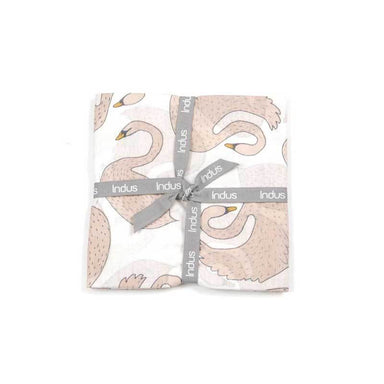 Indus Design Cotton Baby Wrap – Swan | Koop.co.nz