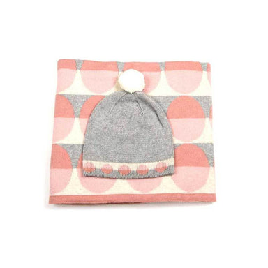 Indus Design Baby Blanket & Hat Gift Set - Pink | Koop.co.nz