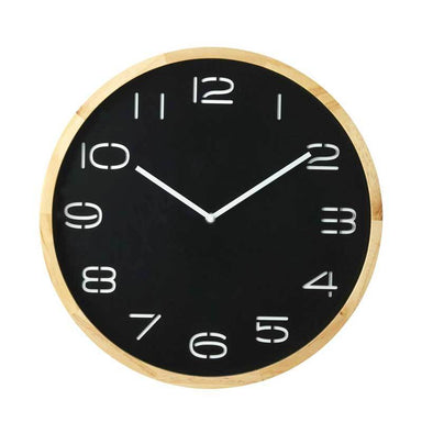 Amalfi Black Leni Wall Clock (41.5cm) | Koop.co.nz