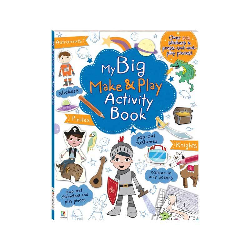 Hinkler My Big Make and Play Activity Book: Astronauts, Pirates and Knights | Koop.co.nz
