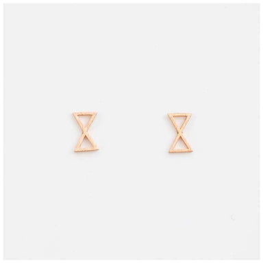 Stella & Gemma Rose Gold Bowtie Earrings | Koop.co.nz