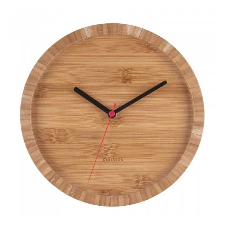 Karlsson Tom Bamboo Wall Clock (26cm) | Koop.co.nz